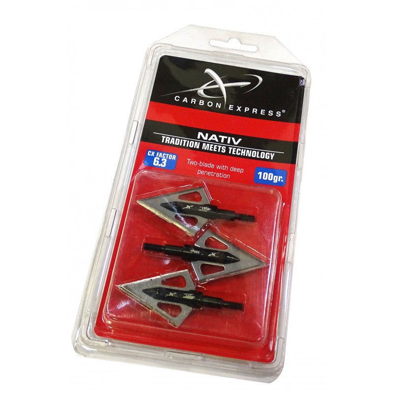 Carbon Express Puntas flecha de caza Set de 3 unidades