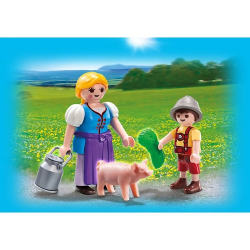 5514 Campesina con niño en el Tirol