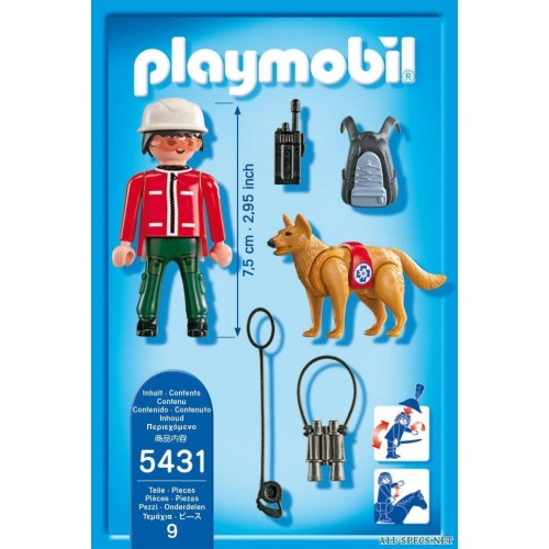 5431 Rescatador de montaña con perro