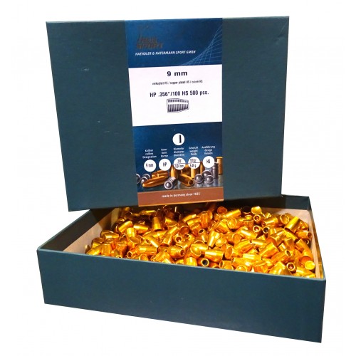 Proyectiles Haendler and Natermann 9mm HP .356  100 HS