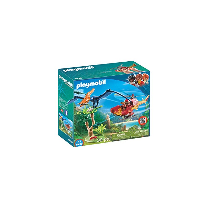 Playmobil Helicóptero con Pterosaurio 9430