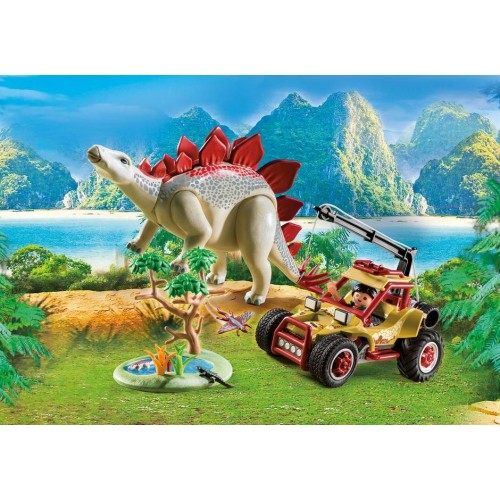 Playmobil Vehículo Explorador con Estegosaurio 9432