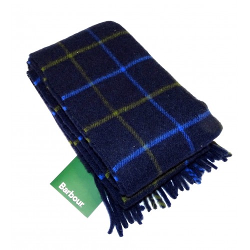 Bufanda Barbour Pura Lana Virgen Marine Blue