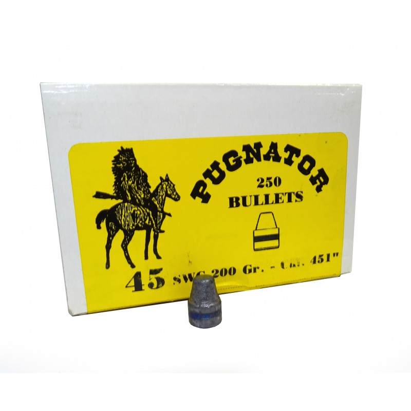 Proyectiles Pugnator 45 SWC 200gr.  .451