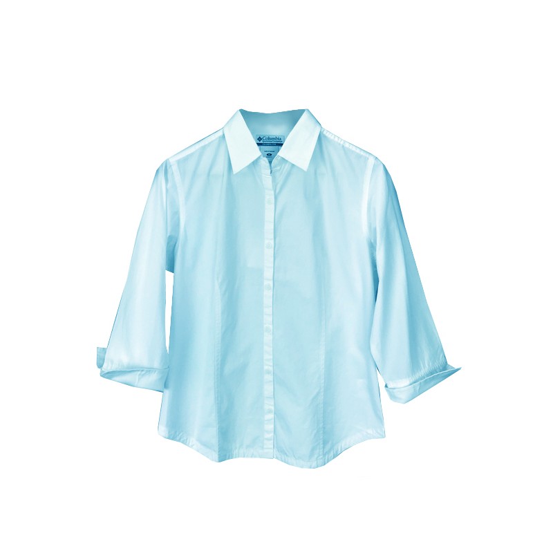 Columbia Camisa Manga 3/4 Halifax Celeste