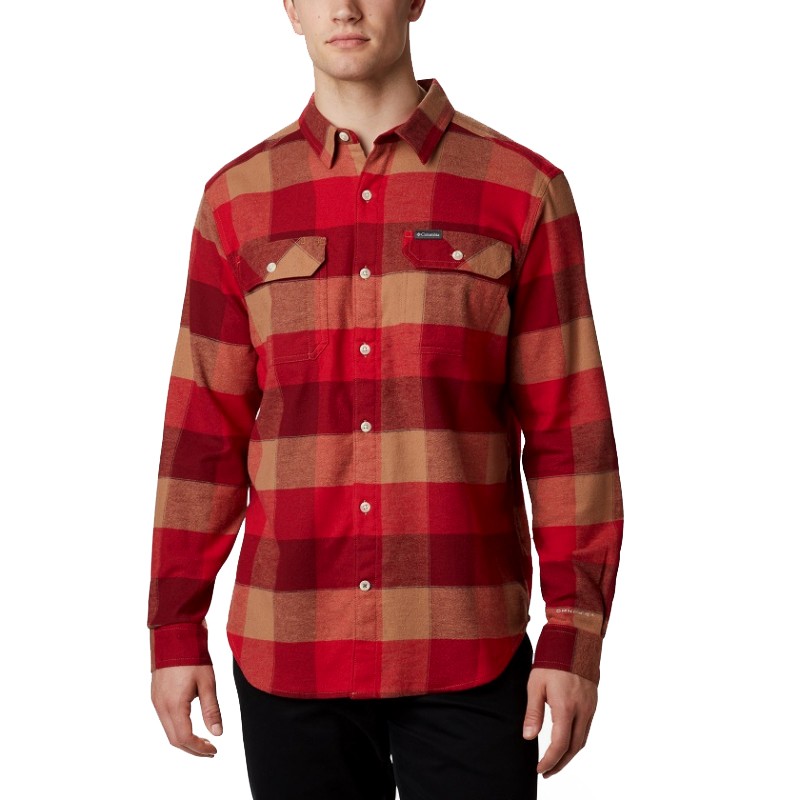 Camisa de franela elástica Flare Gun para hombre "red"