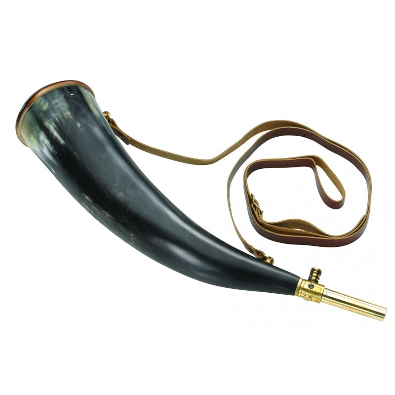 DP 565   Polvorera de cuerno auténtico