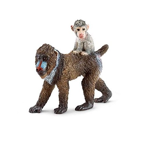 Schleich  Mandril hembra con cría