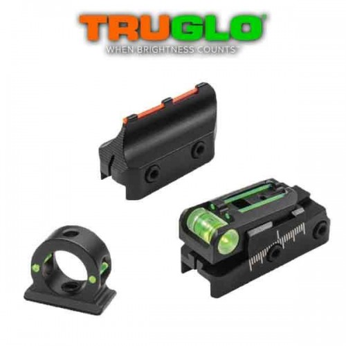 Truglo Tru Point Xtreme Sistema de Alzas + Piunto de Mira Universal para escopetas