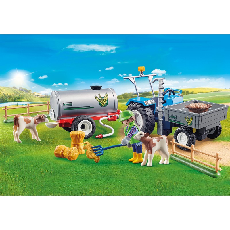 Tractor de carga con tanque