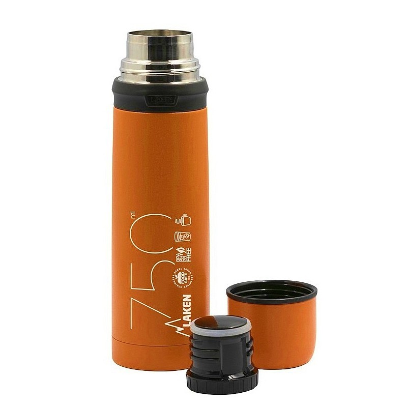 Laken Termo Inox. 0.75L Naranja