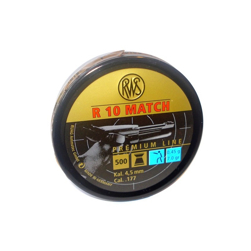 RWS R10 Match Premiun Line 4.5  500 unidades