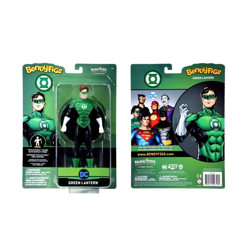 NobleToys Linterna Verde (Green Lantern) figura flexible