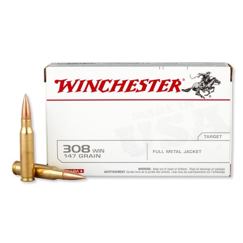Winchester Balas .308 Winchester 147gr Full Metal
