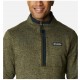 Columbia Jersey Sweater Weather Half Zip Green