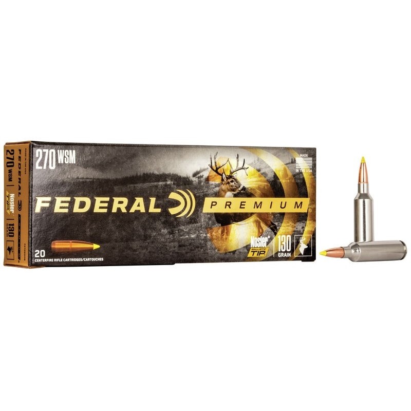 Federal 270WSM Nosler Ballistic Tip 130grains