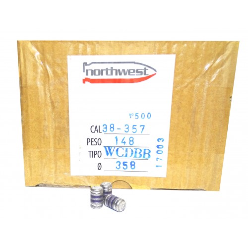 Northwest Proyectiles 38 / 357 148 grain Wadcutter
