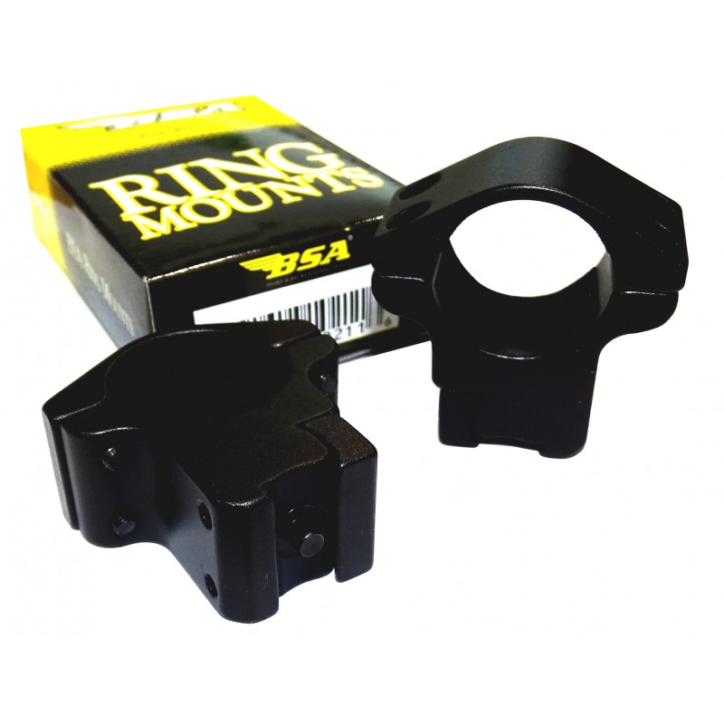 BSA Anillas 1" Altura alta para carril 11mm