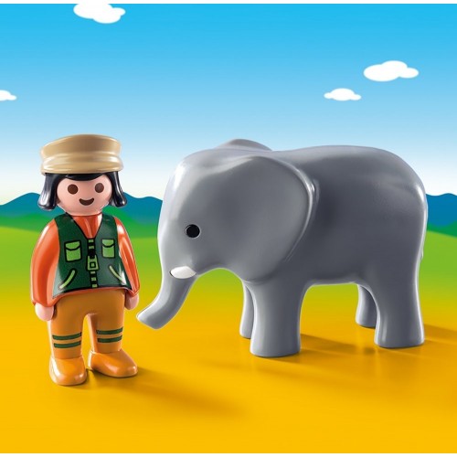 Playmobil Cuidadora de Elefante