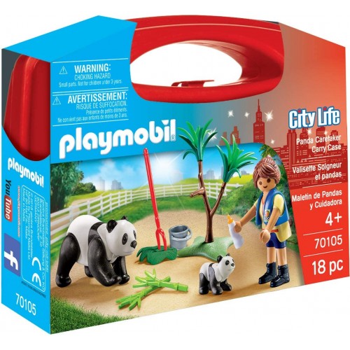 Playmobil Maletín de Pandas y Cuidadora