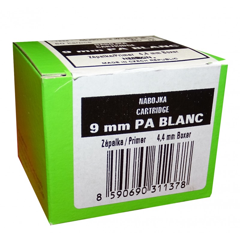 Sellier & Bellot  Munición de fogueo 9mm para pistola