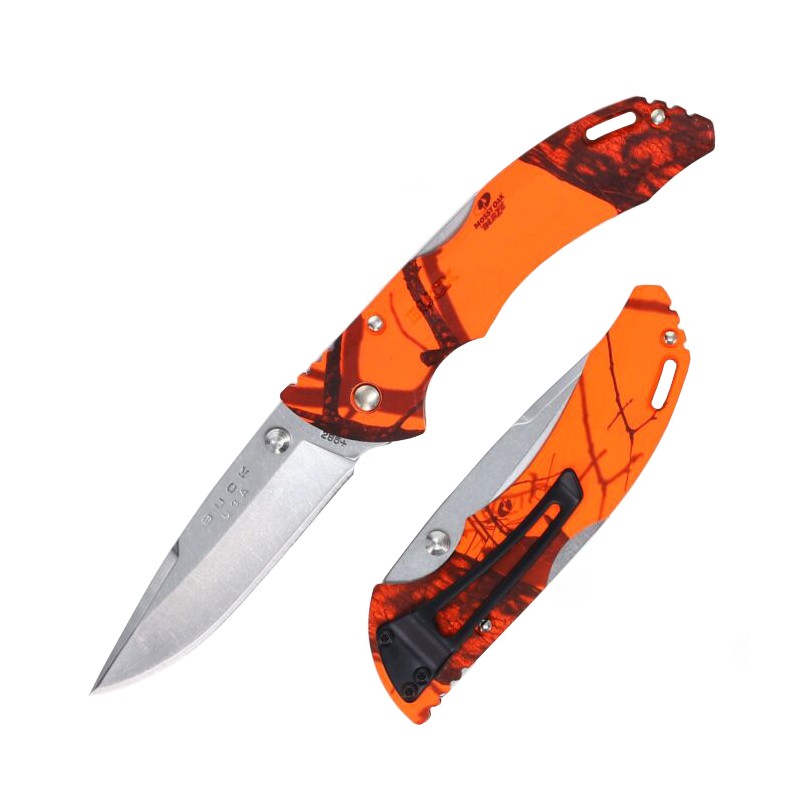 Buck Knife Bantan 90mm Orange Blaze Mossy Oak original
