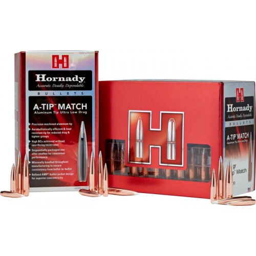 Hornady Proyectiles 7mm  .284  166gr A-Tip Match