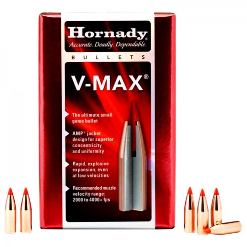 Hornady V-Max Proyectiles 6mm  .243" 58gr