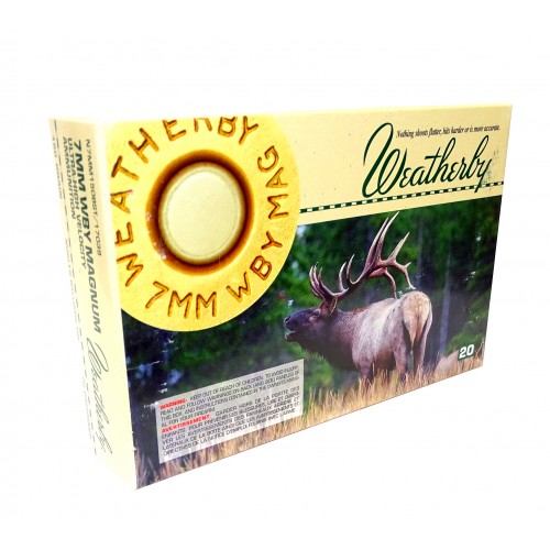 Weatherby 7mm Wby Magnum 150 grains Nosler Ballistic Tip