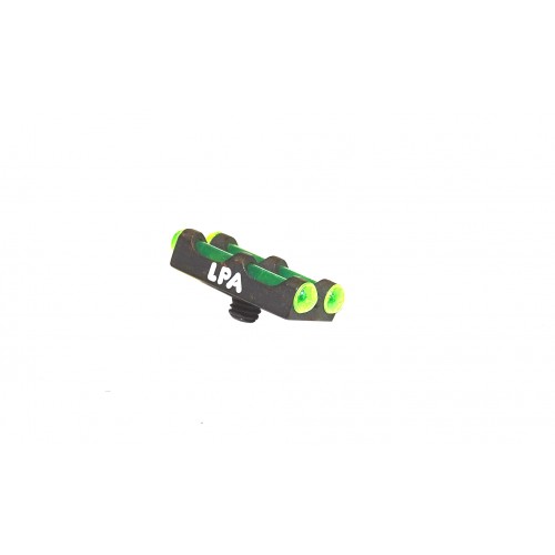 Lpa Punto de Mira Escopeta Fibra Óptica Doble Verde rosca 2.6mm