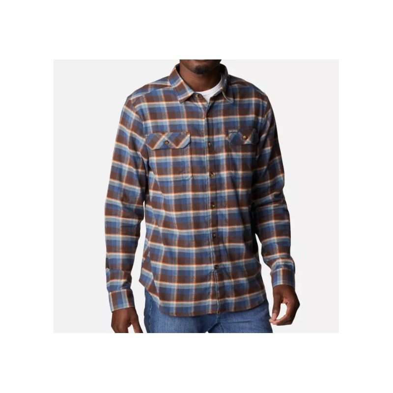 Columbia Camisa Flare Gun Stretch Flannel Brown / Blue