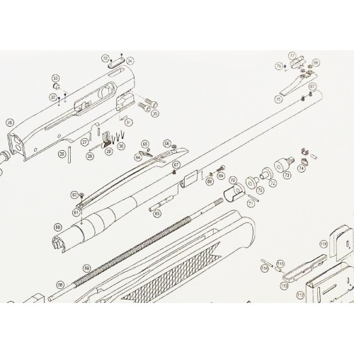 Verney-Carron Rifle Semiaut. Pieza Nº61- 2  Banda de Alza "corta roja"