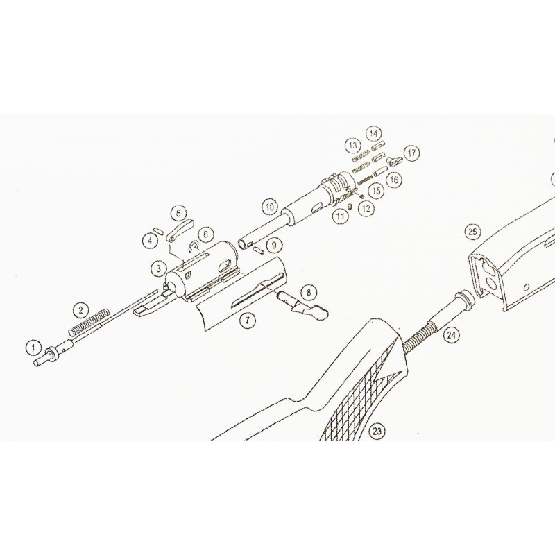 Verney-Carron Rifle Semiaut. Maneta de cerrojo Pieza Nº8