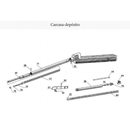 Benelli Tapón Tubo Guía Pieza nº70