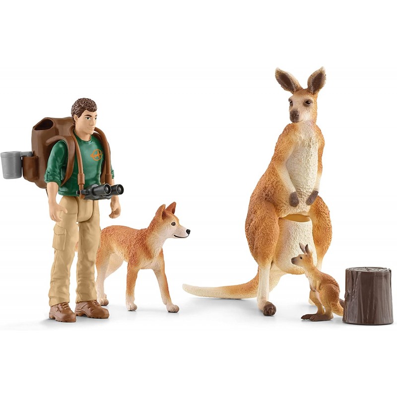 Schleich Set Canguro & Ranger