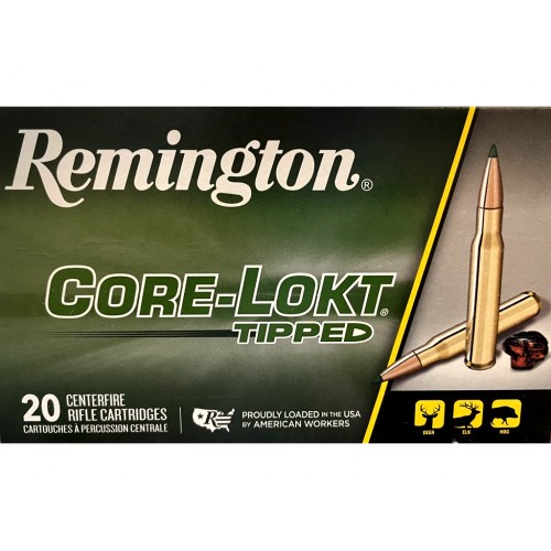 Remington Munición .270 Win Core Lockt Tipped (punta plástica) 130gr