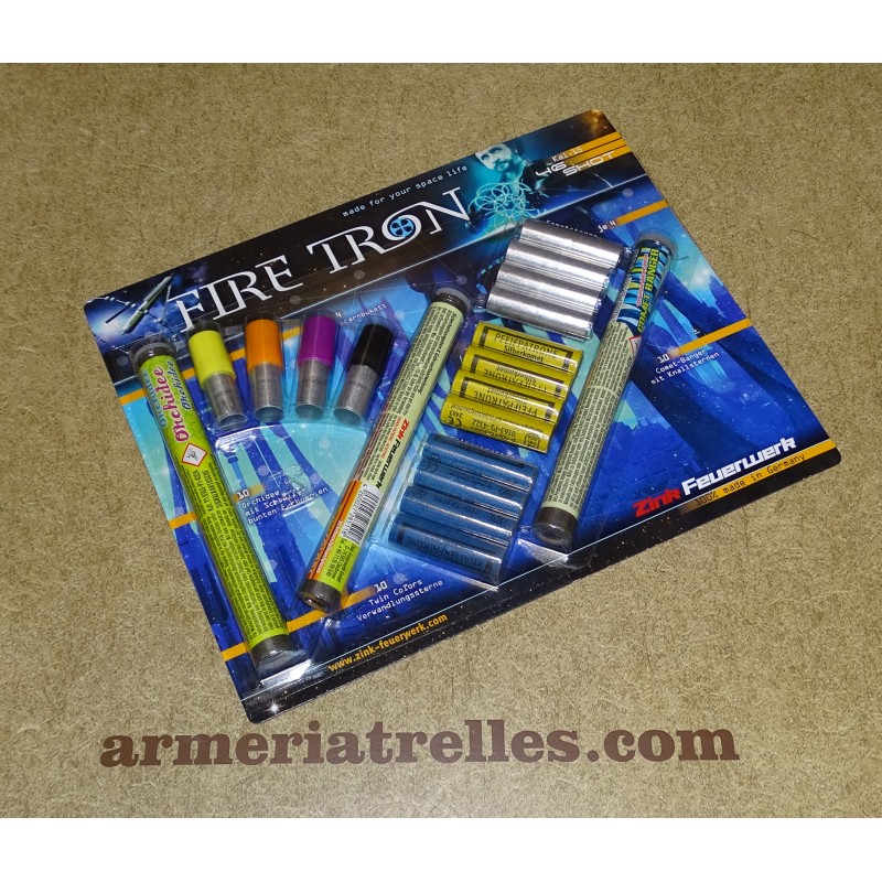 Zink Feuerwerk Set Fire Tron con 46 bengalas variadas