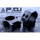 UTG Anillas Pro P.O.I Made in USA 30mm Altura media carril Picatinny / Weaver / Warne
