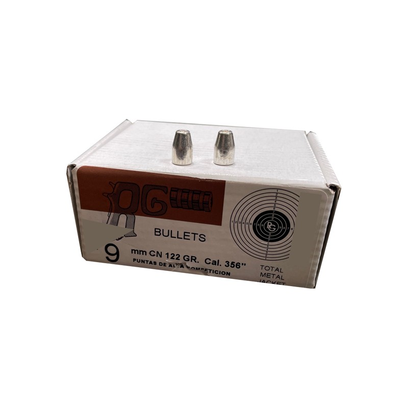 RG Proyectiles 9mm CN TMJ .356 122gr