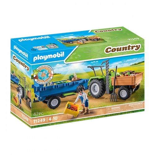 Playmobil Tractor con Remolque