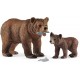 Schleich Set de figuras Grizzly con su cría