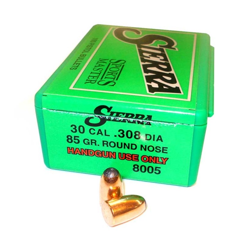 Sierra 30 Cal. (Mauser)  .308  85gr  Round Nose