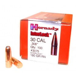 Interlock  30 Cal. .308  180gr  Round Nose (RN)
