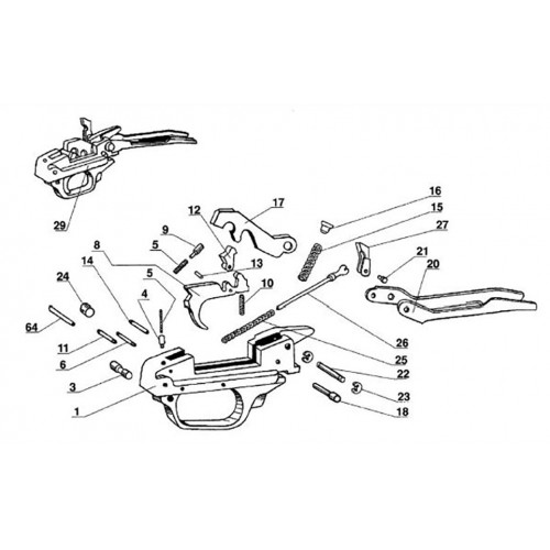 Benelli Premiun / Super Ligera / 121 / 125 / Belmonte  Gatillo Dorado Zurdo