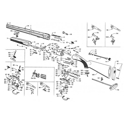 Beretta 686 Guía Muelle Expulsor Beretta 686  Pieza nº6