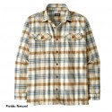 Patagonia Camisa Fjord Flannel Fields Natural Brown
