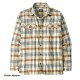 Patagonia Camisa Fjord Flannel Fields Natural Brown