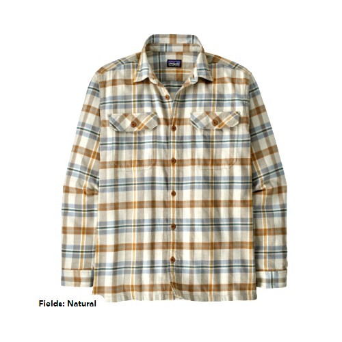 Patagonia Camisa Fjord Flannel Fields Natural Brown
