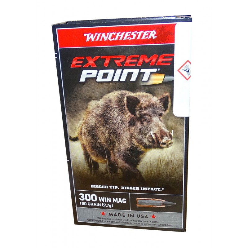 Winchester Municion 300 Win Mag Extreme Point 150gr