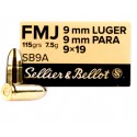 Sellier & Bellot Munición 9mm FMJ 124gr (9x19)